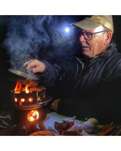 Hobo Stove at Night