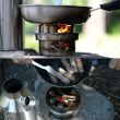 Hobo Stove in Action