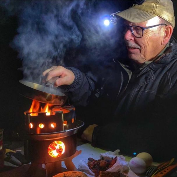 Night Cooking on the Hobo