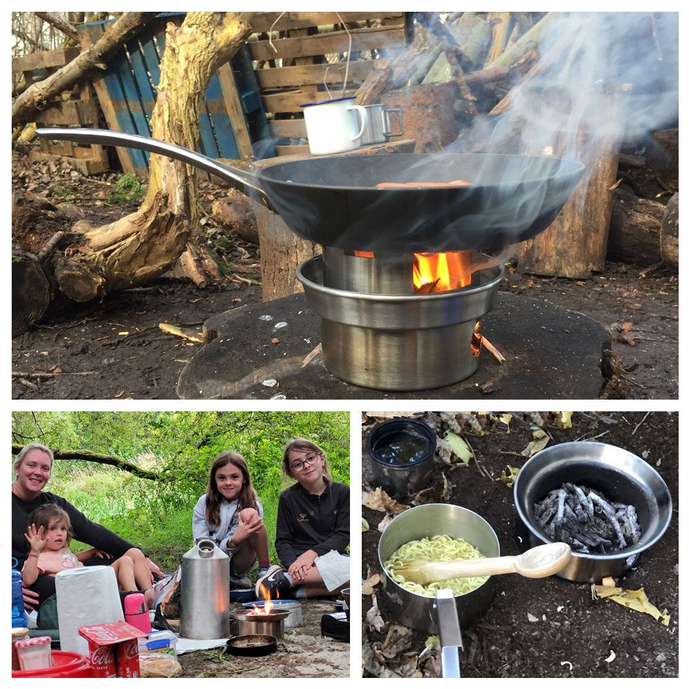 Ultimate 'Base Camp' Kit (Aluminium) - VALUE DEAL Camping Kettle u0026 Stove |  Camp Equipment | Camp Cookware | Survival kit | Original u0026 Best
