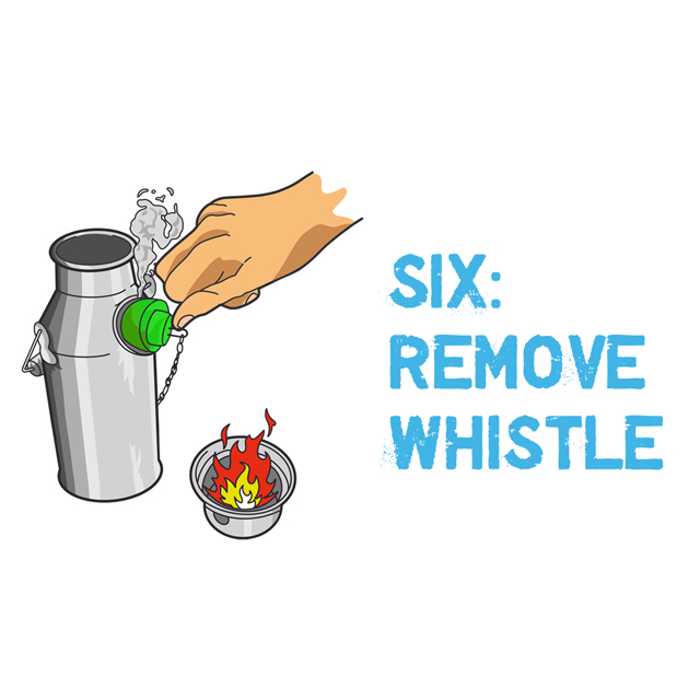 Step Six - Remove Whistle