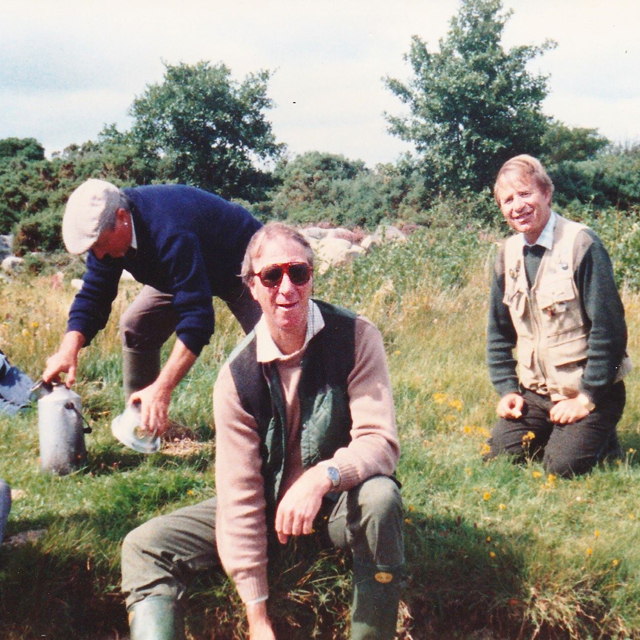 Jack Charlton with Padraic Kelly & Bob Church, Lough Conn, 1990s
